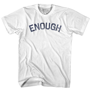 Enough Adult Cotton T-shirt - White