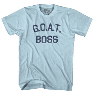 G.O.A.T (GOAT) Boss Adult Cotton T-shirt-Light Blue