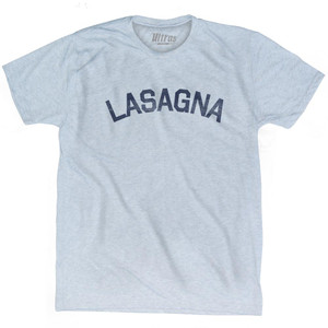 Lasagna Adult Tri-Blend T-shirt - Athletic White
