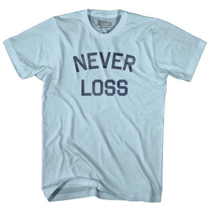 Never Loss Adult Cotton T-shirt - Light Blue