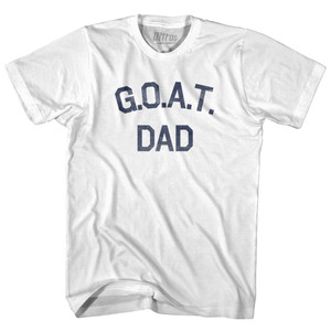 G.O.A.T (GOAT) Dad Womens Cotton Junior Cut T-Shirt - White