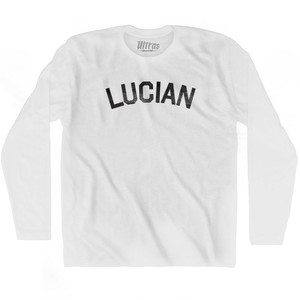 Lucian Adult Cotton Long Sleeve T-shirt - White