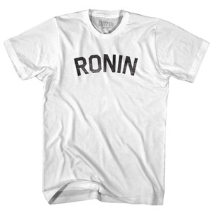 Ronin Womens Cotton Junior Cut T-Shirt - White