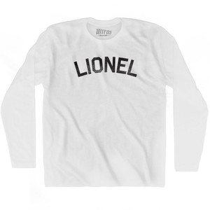 Lionel Adult Cotton Long Sleeve T-shirt - White