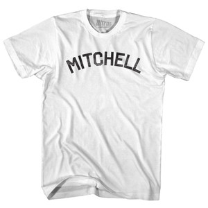 Mitchell Womens Cotton Junior Cut T-Shirt-White