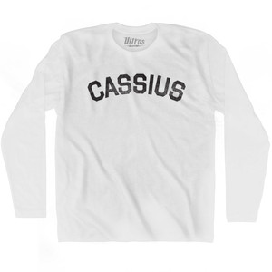 Cassius Adult Cotton Long Sleeve T-shirt - White