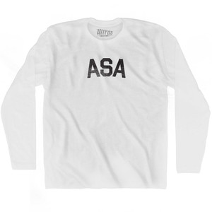 Asa Adult Cotton Long Sleeve T-shirt - White