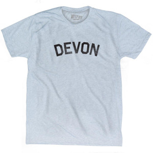 Devon Adult Tri-Blend T-shirt - Athletic White