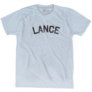 Lance Adult Tri-Blend T-shirt - Athletic White
