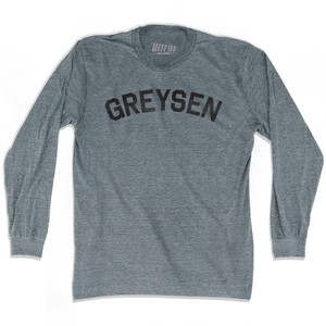 Greysen Adult Tri-Blend Long Sleeve T-shirt - Athletic Grey