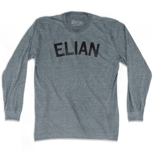 Elian Adult Tri-Blend Long Sleeve T-shirt - Athletic Grey
