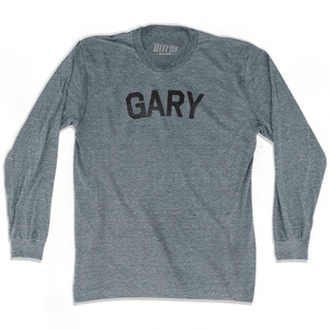 Gary Adult Tri-Blend Long Sleeve T-shirt - Athletic Grey