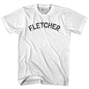 Fletcher Youth Cotton T-shirt-White Fletcher Youth Cotton T-shirt-White