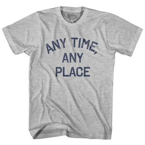 Any Time, Any Place Youth Cotton T-Shirt - Grey Heather