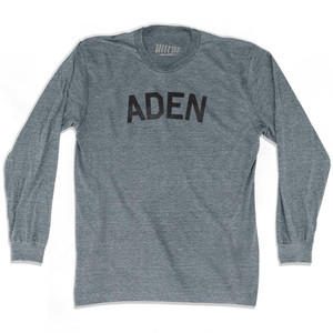 Aden Adult Tri-Blend Long Sleeve T-shirt - Athletic Grey