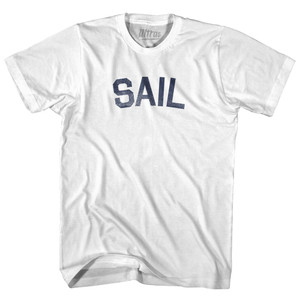 Sail Womens Cotton Junior Cut T-Shirt - White