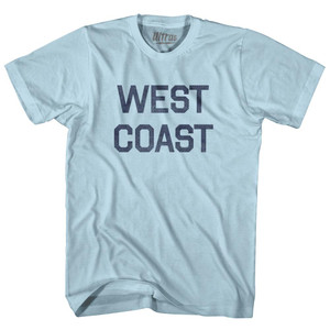 West Coast Adult Cotton T-Shirt - Light Blue