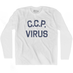 C. C. P. Virus Adult Cotton Long Sleeve T-Shirt - Grey Heather
