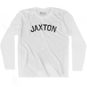 Jaxton Adult Cotton Long Sleeve T-shirt - White