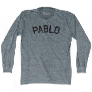 Pablo Adult Tri-Blend Long Sleeve T-shirt - Athletic Grey