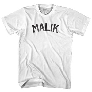 Malik Adult Cotton T-shirt-White