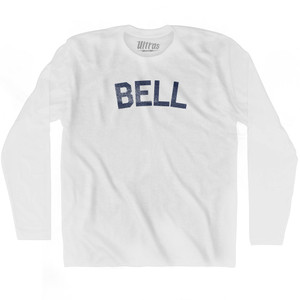 BELL Adult Cotton Long Sleeve T-shirt - White