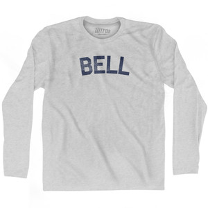 BELL Adult Cotton Long Sleeve T-shirt - Grey Heather