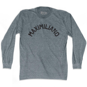 Maximiliano Adult Tri-Blend Long Sleeve T-shirt - Athletic Grey
