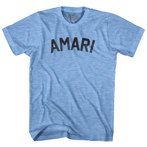 Amari Adult Tri-Blend T-shirt - Athletic Blue
