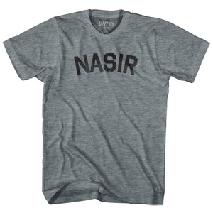 Nasir Adult Tri-Blend T-shirt-Athletic Grey
