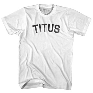 Titus Adult Cotton T-shirt - White
