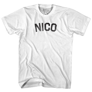 Nico Adult Cotton T-shirt - White