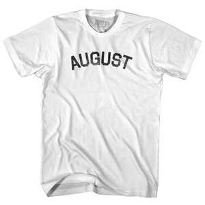 August Adult Cotton T-shirt - White