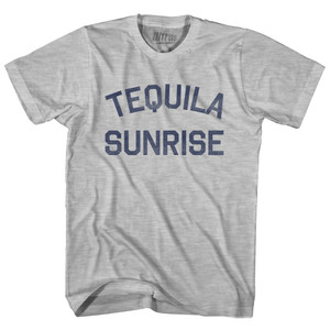 Tequila Sunrise Adult Cotton T-Shirt - Grey Heather