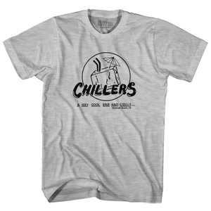 Chillers Bar Redondo Beach California Adult Cotton T-shirt - Grey Heather Chillers Bar Redondo Beach California Adult Cotton T-shirt - Grey Heather