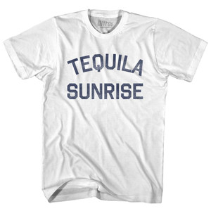 Tequila Sunrise Womens Cotton Junior Cut T-Shirt - White
