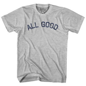 All Good Womens Cotton Junior Cut T-Shirt - Grey Heather
