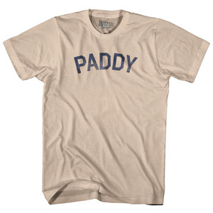 Paddy St. Patricks Day Adult Cotton T-shirt-Creme