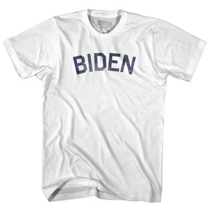 Biden Womens Cotton Junior Cut T-Shirt - White