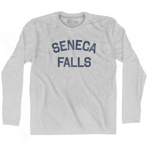 Seneca Falls Adult Cotton Long Sleeve T-shirt - Grey Heather