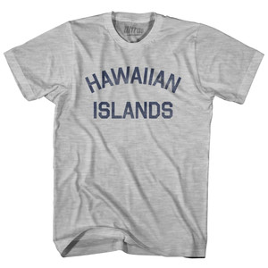 Hawaiian Islands Adult Cotton T-shirt - Grey Heather Hawaiian Islands Adult Cotton T-shirt - Grey Heather