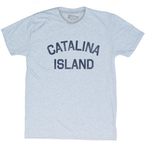 Catalina Island Adult Tri-Blend T-shirt - Athletic White