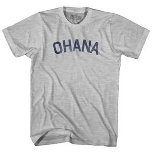 Ohana Hawaiian Family Hawaii Womens Cotton Junior Cut T-shirt - Grey Heather Ohana Hawaiian Family Hawaii Womens Cotton Junior Cut T-shirt - Grey Heather