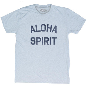 Aloha Spirit Adult Tri-Blend T-shirt - Athletic White