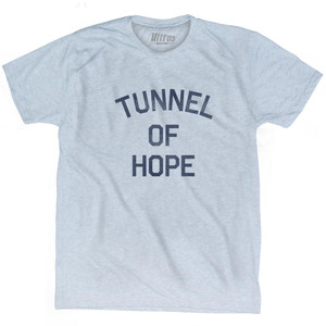Tunnel of Hope Adult Tri-Blend City T-shirt - Athletic White