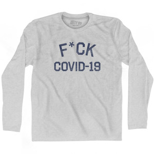 F*uck Covid 19 Adult Cotton Long Sleeve T-shirt - Grey Heather F*uck Covid 19 Adult Cotton Long Sleeve T-shirt - Grey Heather