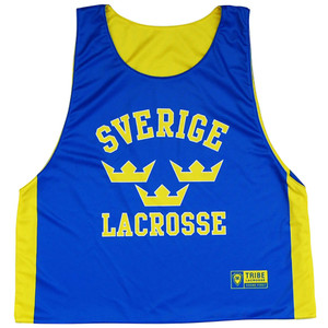 Sweden Sverige Lacrosse Reversible Pinnie Made In USA - Royal Sweden Sverige Lacrosse Reversible Pinnie Made In USA - Royal