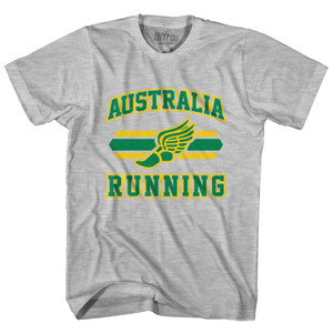 Australia 90's Running Team Cotton Adult T-shirt - Grey Heather Australia 90's Running Team Cotton Adult T-shirt - Grey Heather