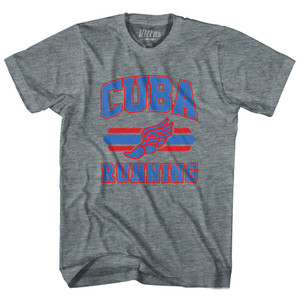 Cuba 90's Running Team Cotton Youth T-shirt - Athletic Grey Cuba 90's Running Team Cotton Youth T-shirt - Athletic Grey
