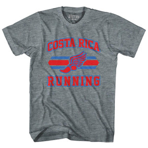 Costa Rica 90's Running Team Cotton Youth T-shirt - Athletic Grey Costa Rica 90's Running Team Cotton Youth T-shirt - Athletic Grey